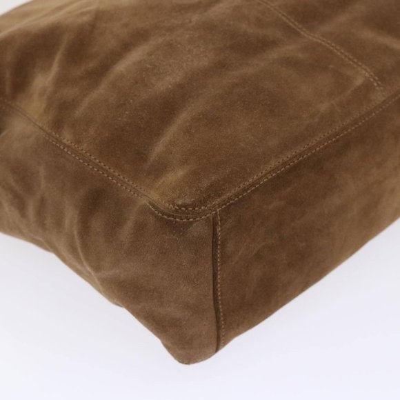 CHANEL Tote Bag Suede Brown CC Auth - Picture 13 of 15